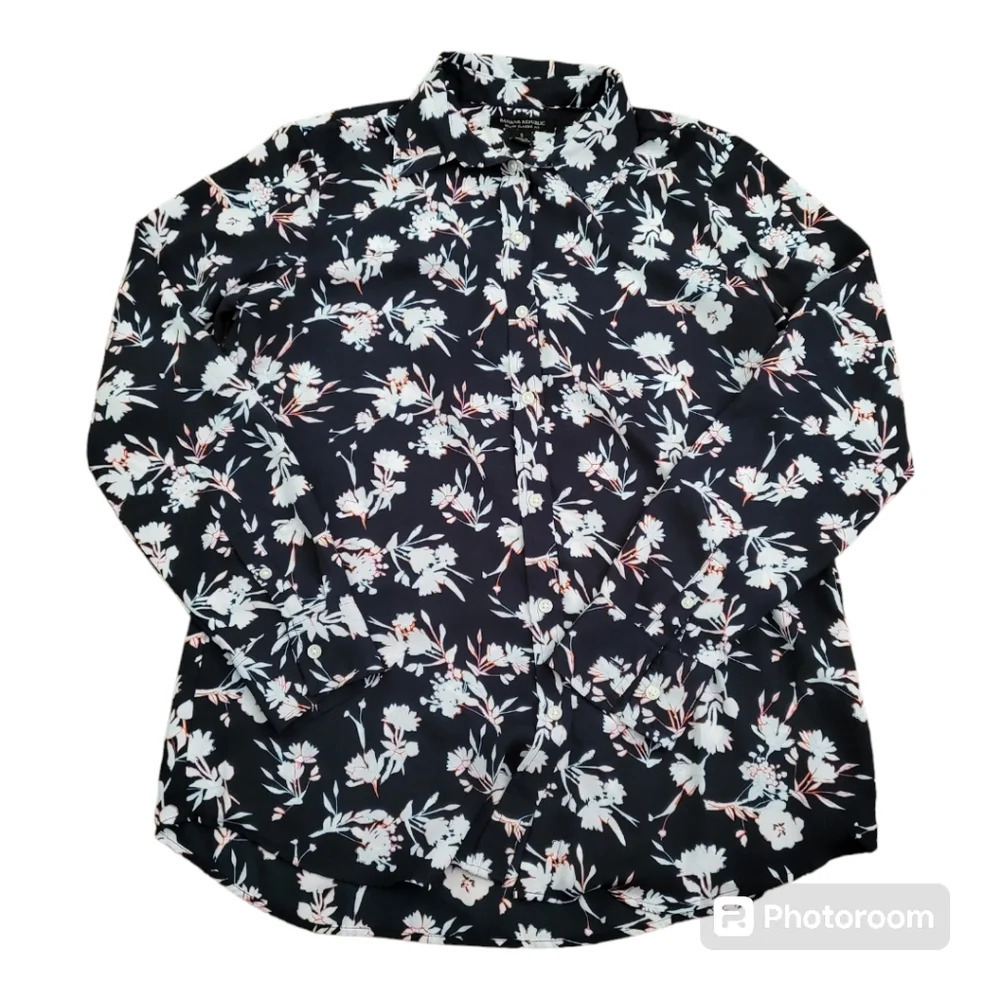 💕Express sheer floral long sleeve blouse